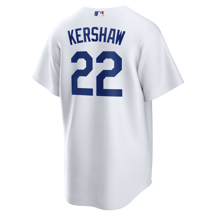 Clayton Kershaw 22 Los Angeles Dodgers Home Player Name Men Jersey - White Jersey