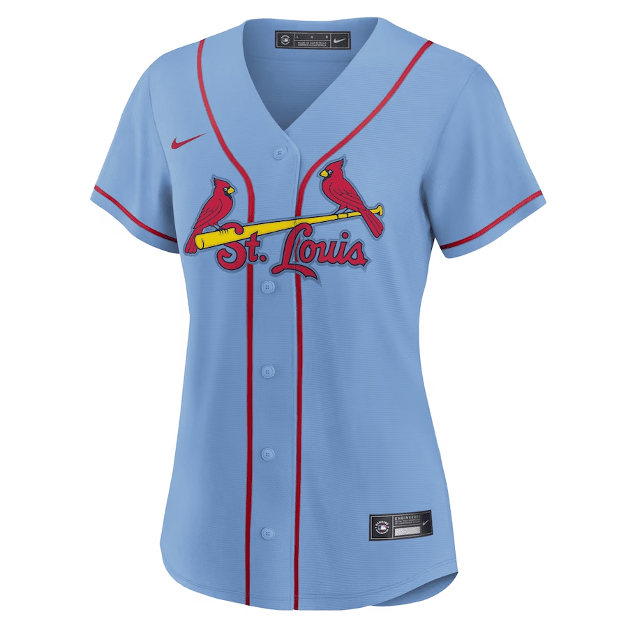 Paul DeJong 11 St. Louis Cardinals Women Alternate Jersey - Light Blue