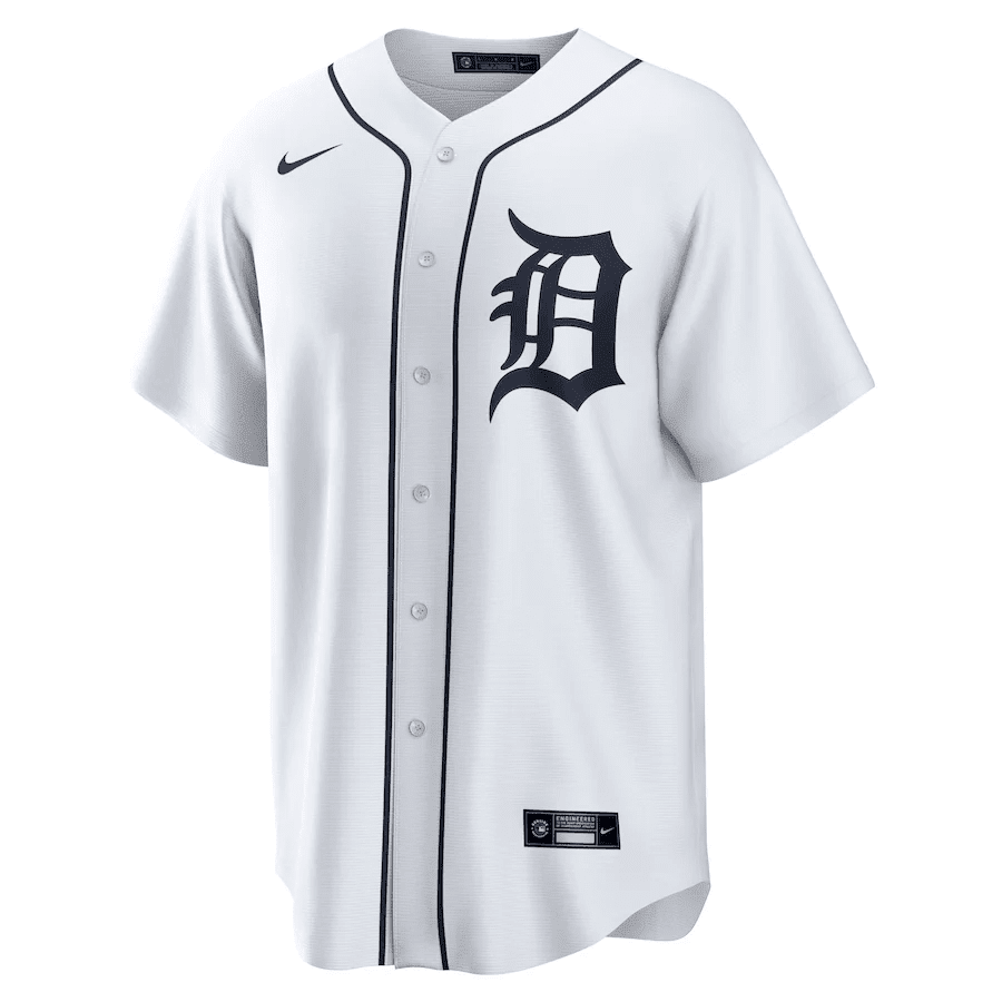 Andy Ibáñez 77 Detroit Tigers Home Men Jersey - White