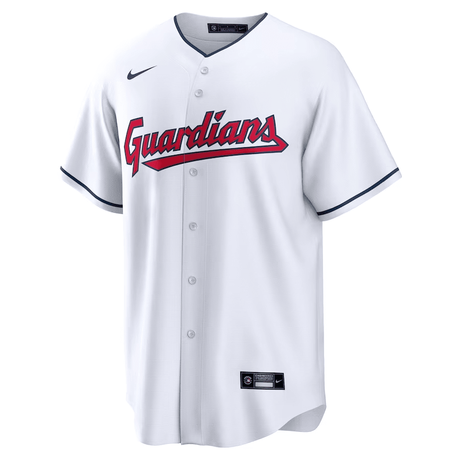 Shane Bieber 57 Cleveland Guardians Home Men Jersey - White