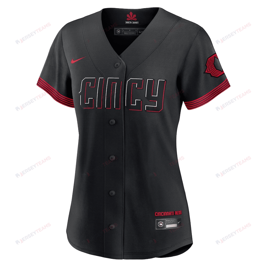 Ken Griffey Jr. 30 Cincinnati Reds Women 2023 City Connect Jersey - Black