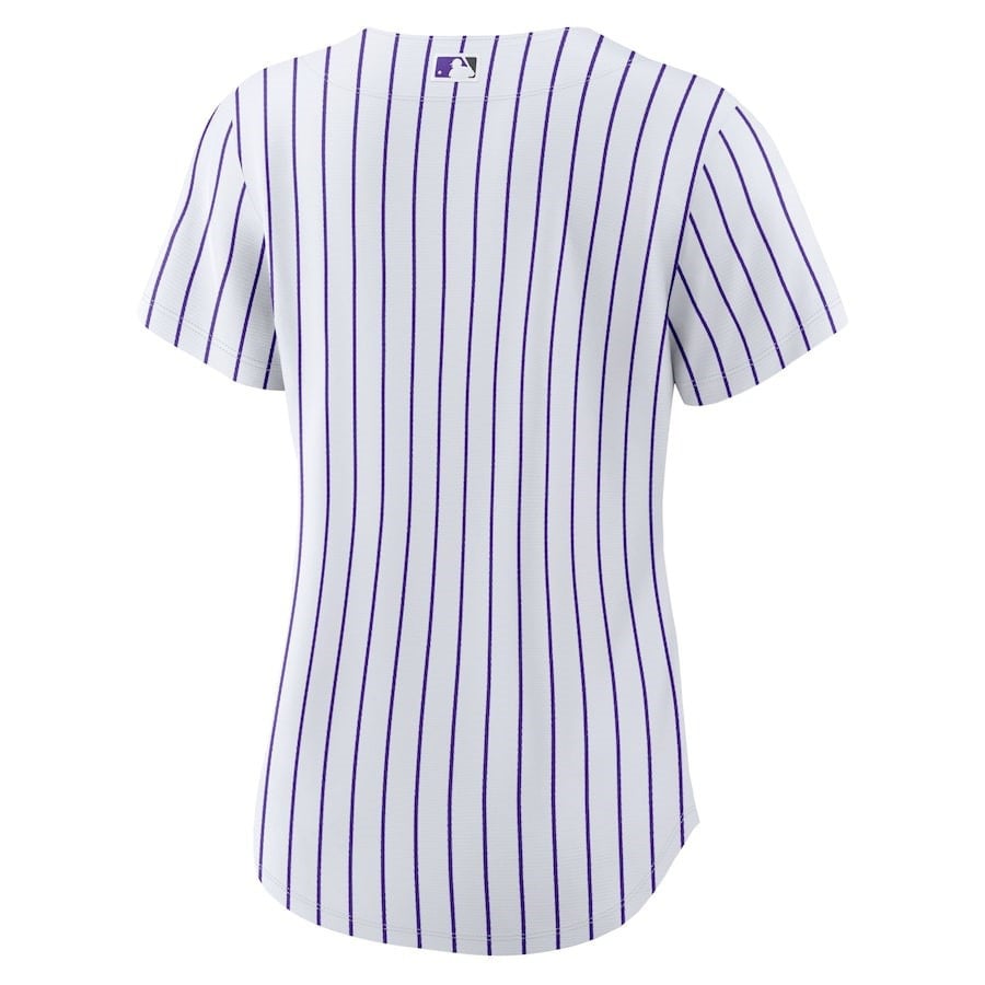 Colorado Rockies Women's Home Blank Jersey - White