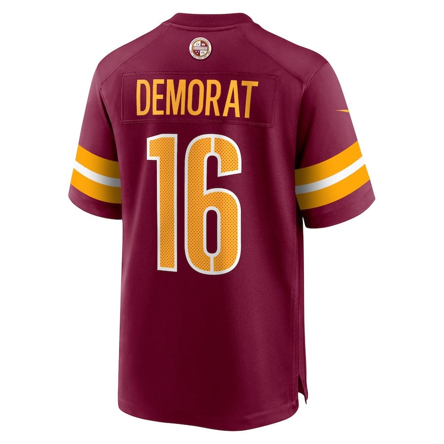 Tim Demorat 16 Washington Commanders Men Game Jersey - Burgundy