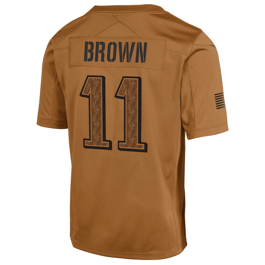 A.J. Brown 11 Philadelphia Eagles 2023 Salute To Service Limited YOUTH Jersey - Brown