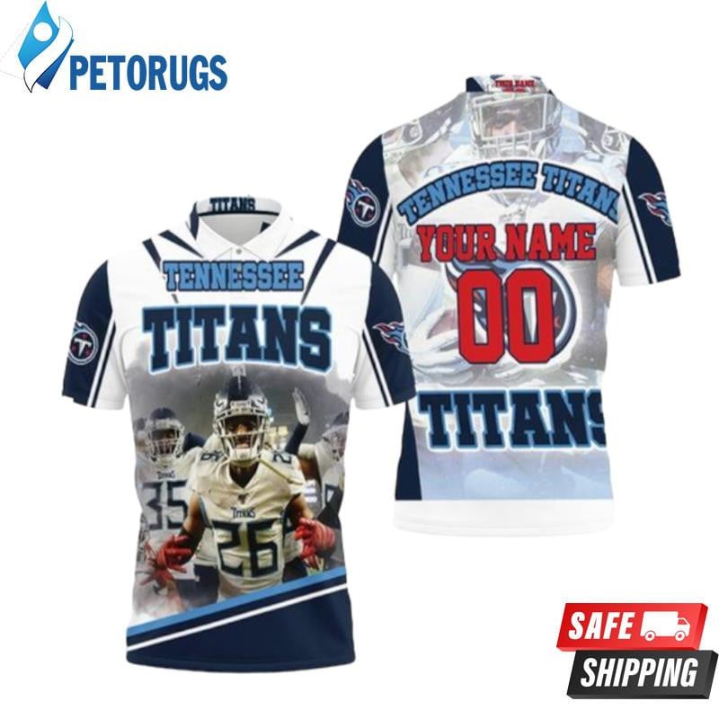 Tennessee Titans Super Bowl 2021 Afc South Champions Custom Name & Number Printed Polo Shirt
