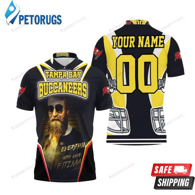 Ryan Fitzpatrick Tampa Bay Buccaneers Custom Name & Number Printed Polo Shirt