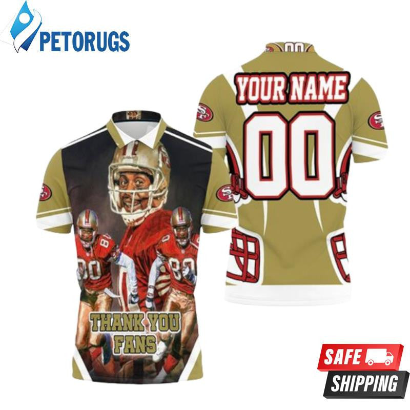 San Francisco 49ers 2021 Super Bowl Nfc West Division Champions Custom Name & Number Printed Polo Shirt