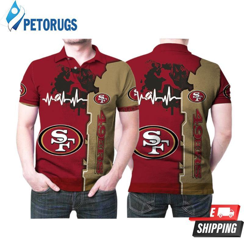 San Francisco 49ers American Football Logo Team Printed Polo Shirt