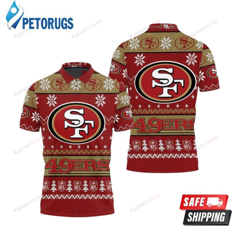 San Francisco 49ers Ugly Christmas Printed Polo Shirt
