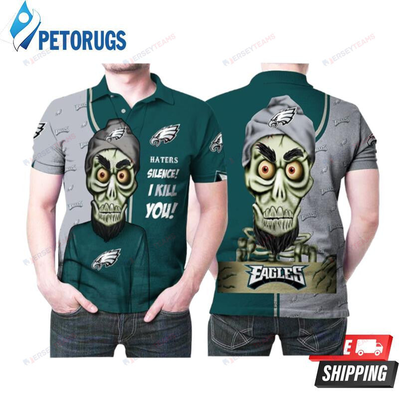Philadelphia Eagles Haters Silence The Dead Terrorist Printed Polo Shirt