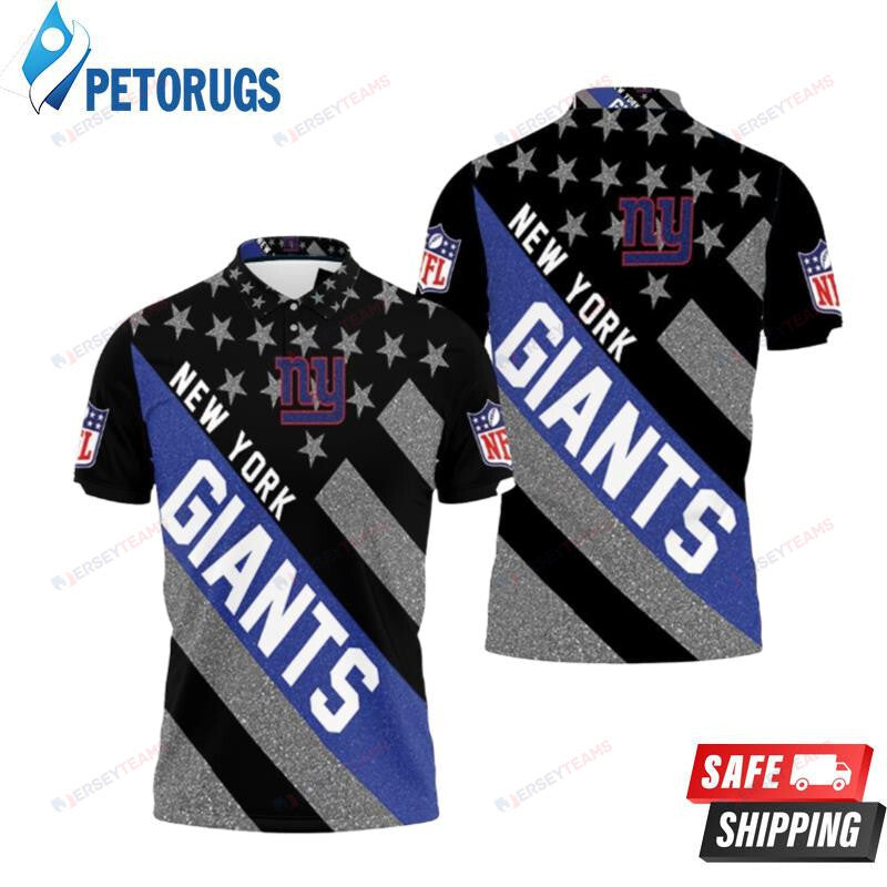 New York Giants Nlf Printed Polo Shirt