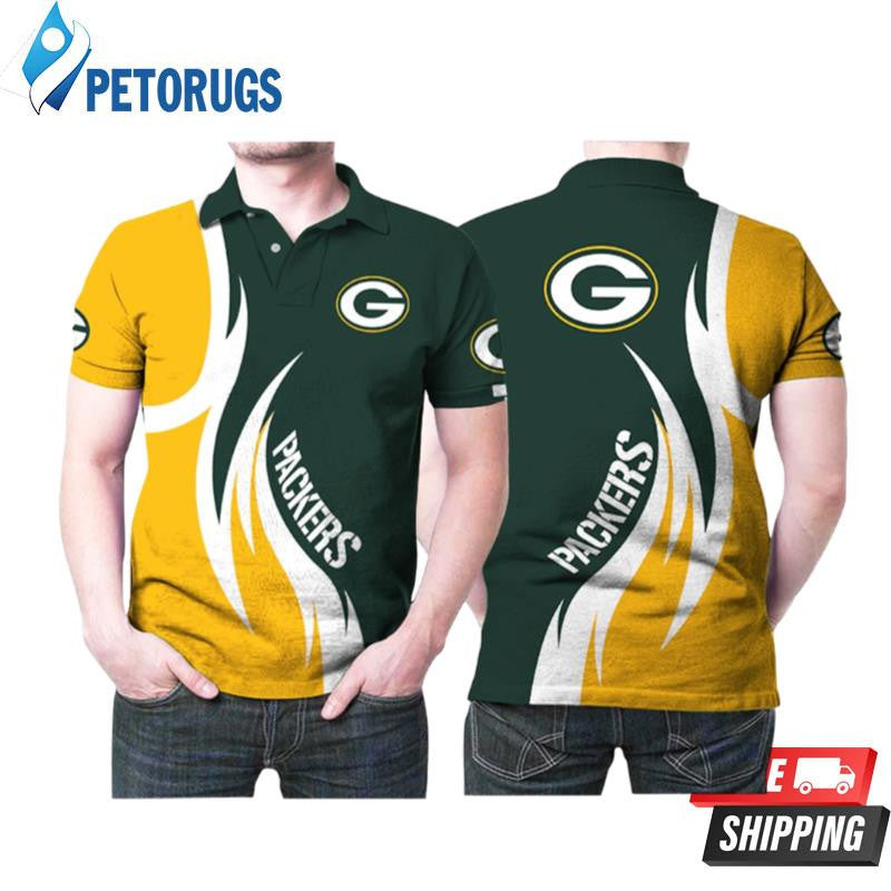 Green Bay Packers American Football Team Logo Printed Polo Shirt