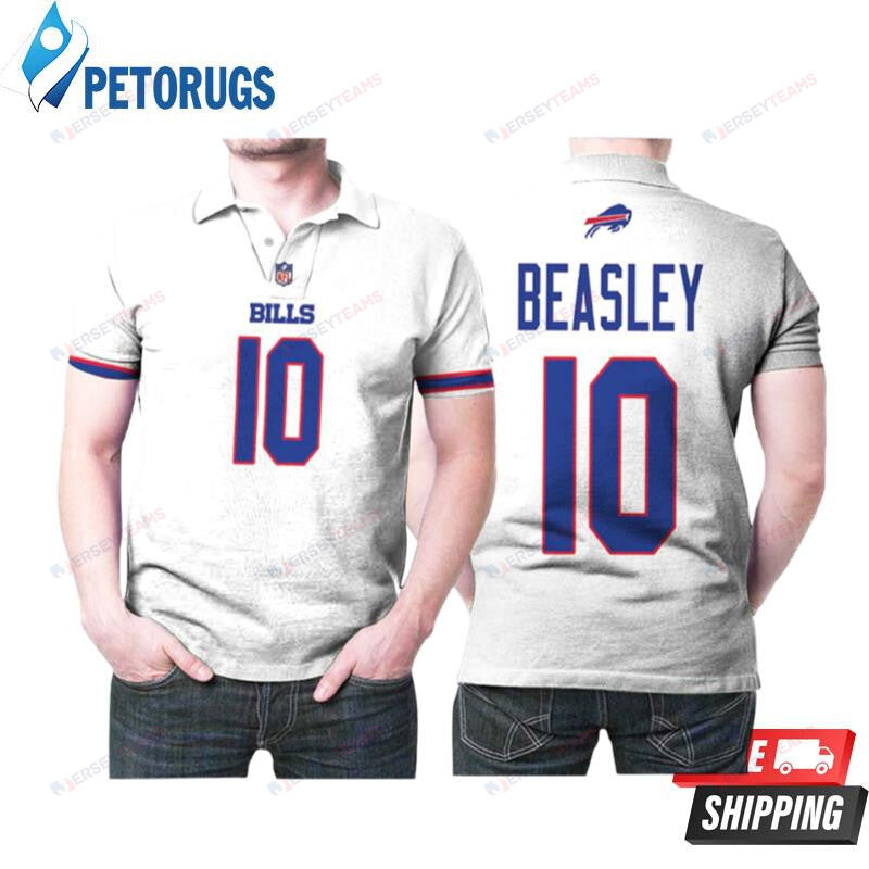 Buffalo Bills Cole Beasley #10 Great Player American Football Team Game White Printed Polo Shirt