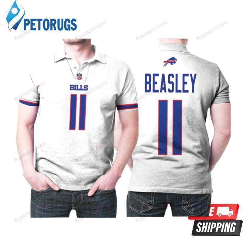 Buffalo Bills Cole Beasley #11 Great Player American Football Team Game White Printed Polo Shirt