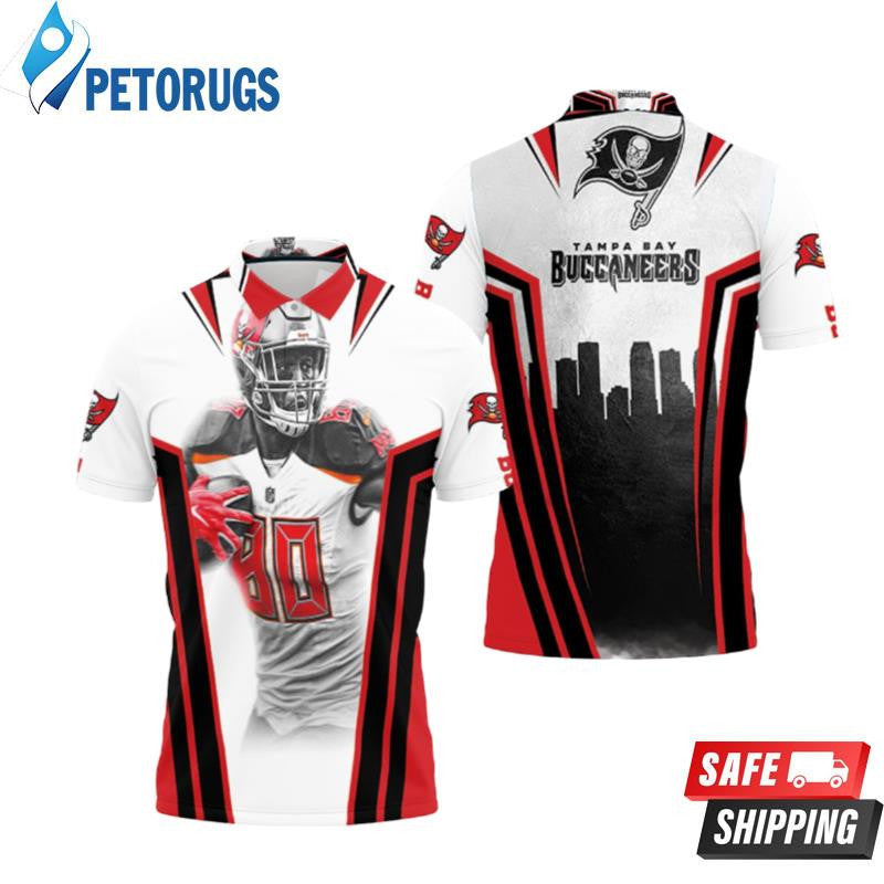 Tampa Bay Buccaneers Superbowl Champions O J Howard 80 Printed Polo Shirt