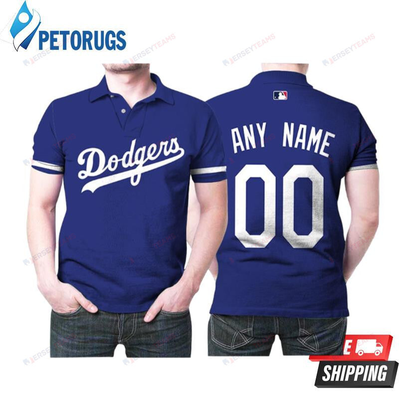 Los Angeles Dodgers 2020 Alternative Blue Inspired Style Custom Name & Number Printed Polo Shirt