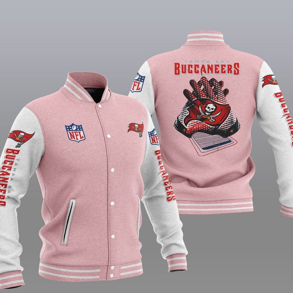 Tampa Bay Buccaneers Pink - AOP Varsity Jacket - All-Over-Printed Jacket