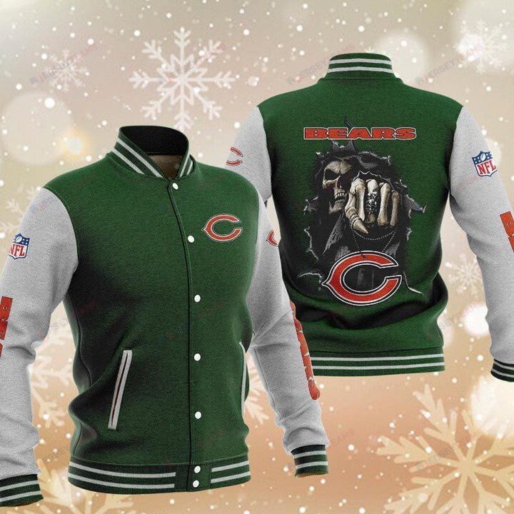 Chicago Bears Green Hades Boxing - AOP Varsity Jacket - All-Over-Printed Jacket