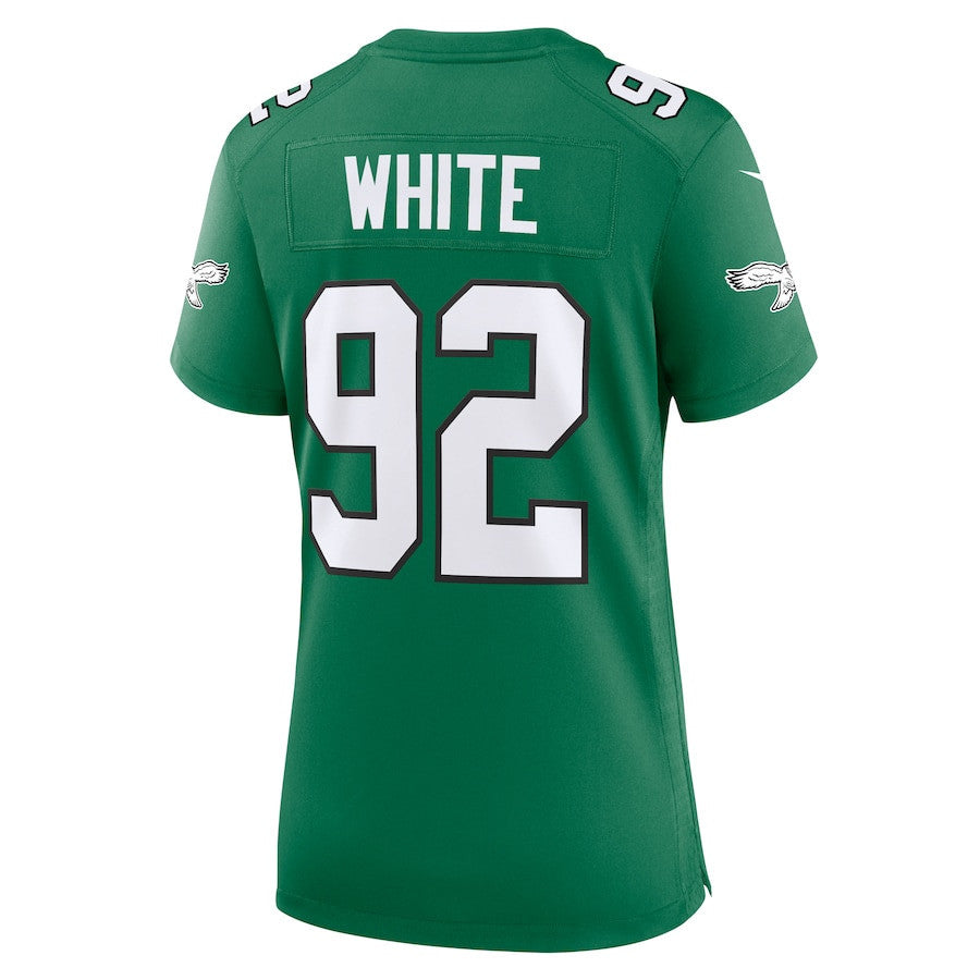 Reggie White 92 Philadelphia Eagles Women Alternate Game Jersey - Kelly Green