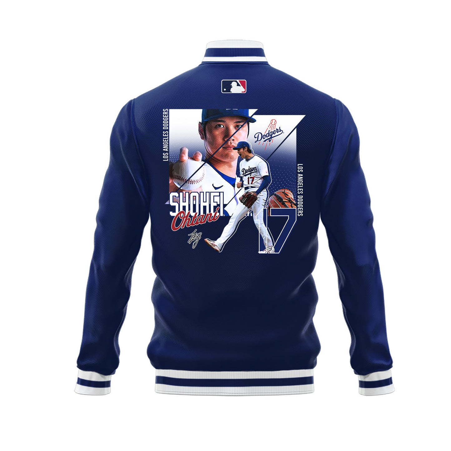 Shohei Ohtani 17 Los Angeles Dodgers Welcome To The Sho Baseball Jacket - Royal - All-Over-Printed Jacket