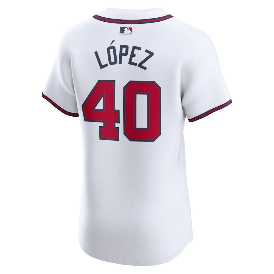 Reynaldo Lopez 40 Atlanta Braves Home Elite Player Men Jersey - White