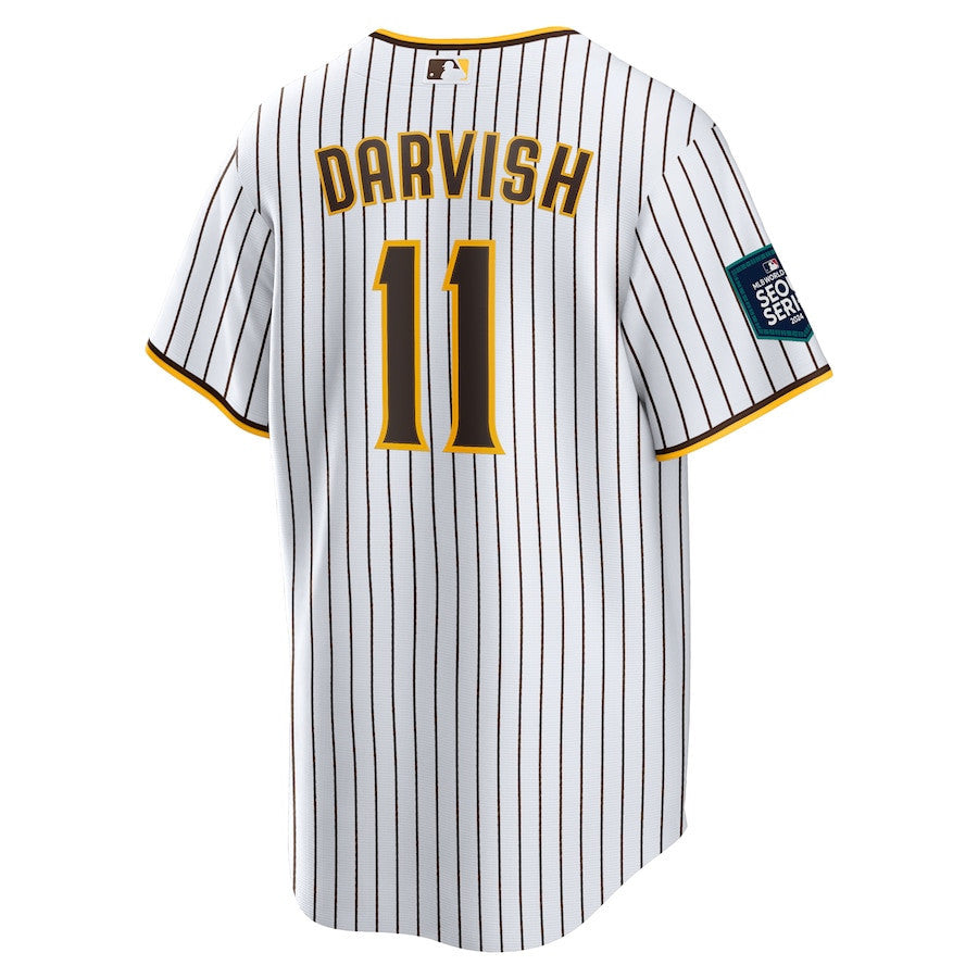 Yu Darvish 11 San Diego Padres 2024 MLB World Tour Seoul Series Home Player Men Jersey - White