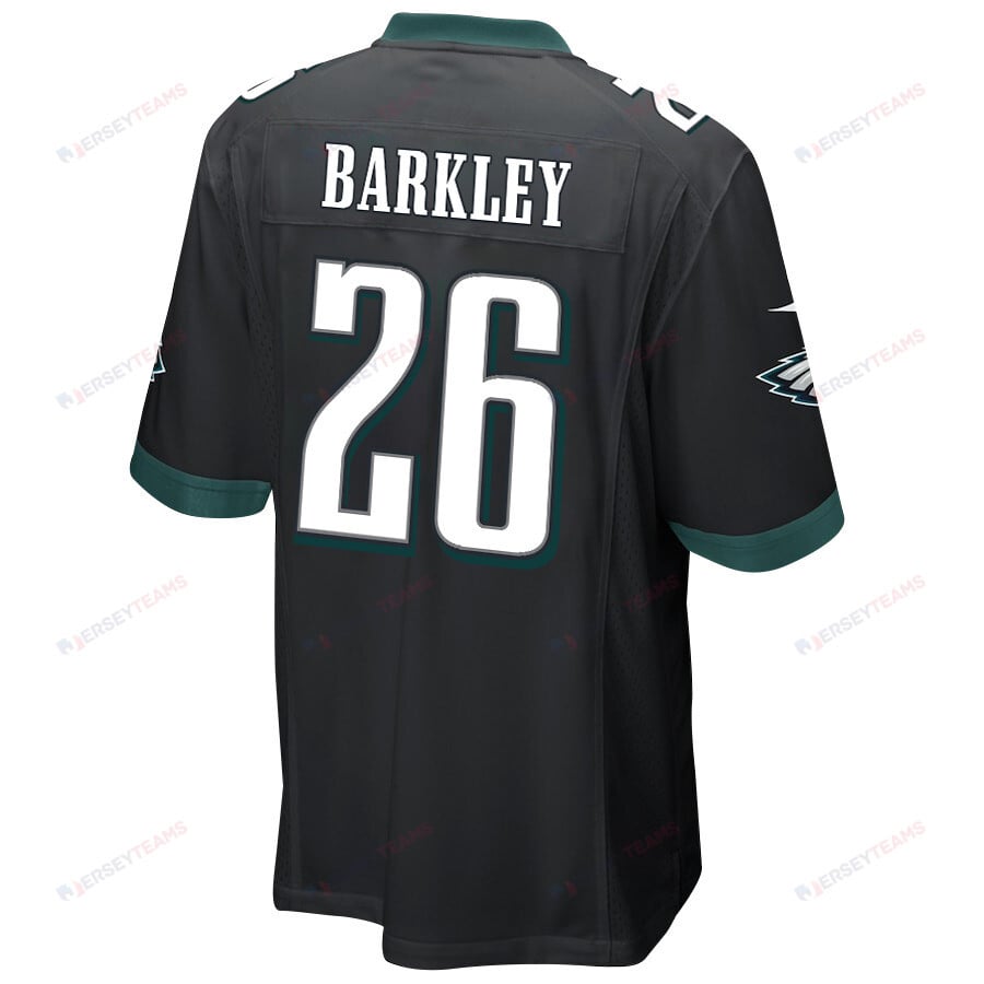 Saquon Barkley 26 Philadelphia Eagles Alternate Game Men Jersey - Black