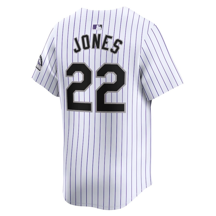 Nolan Jones 22 Colorado Rockies Home Limited Men Jersey - White