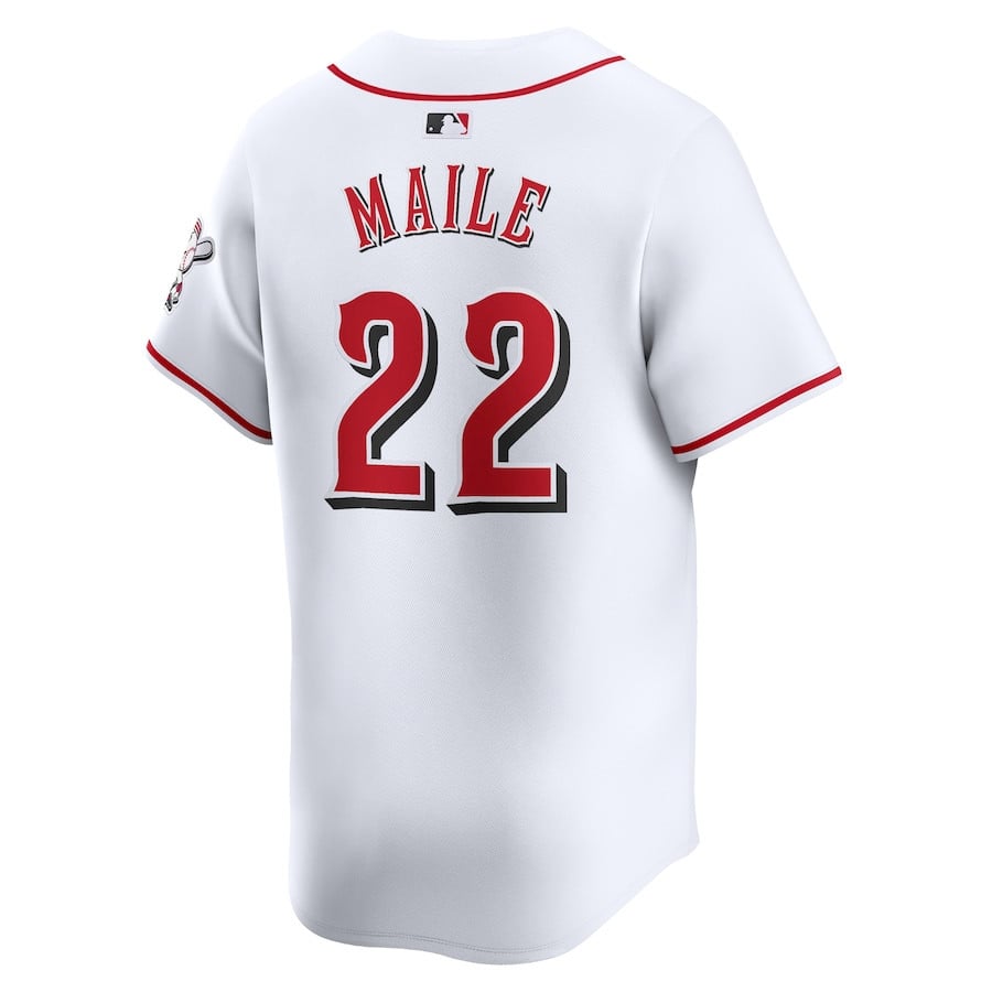 Luke Maile 22 Cincinnati Reds Home Limited Player Men Jersey - White