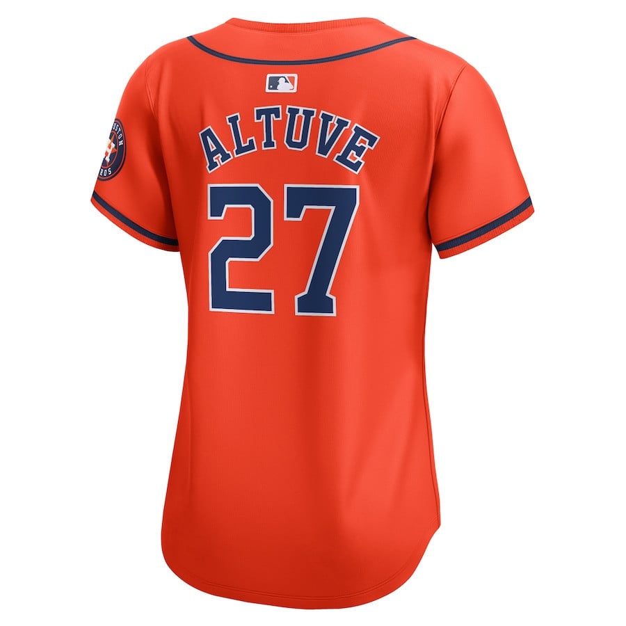 Jose Altuve 27 Houston Astros Alternate Limited Women Jersey - Orange