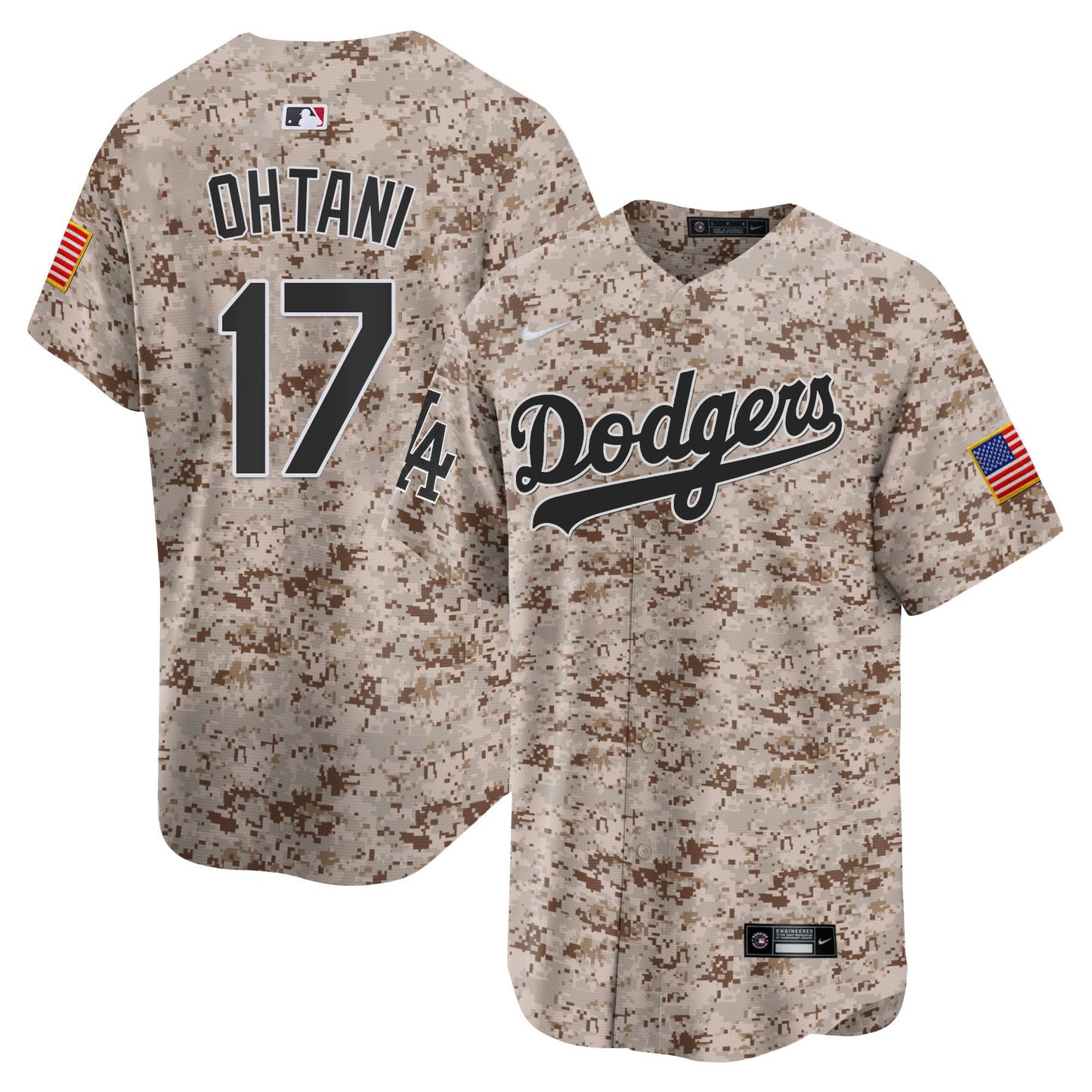 Shohei Ohtani 17 Los Angeles Dodgers USMC Alternate Limited Men Jersey - Desert