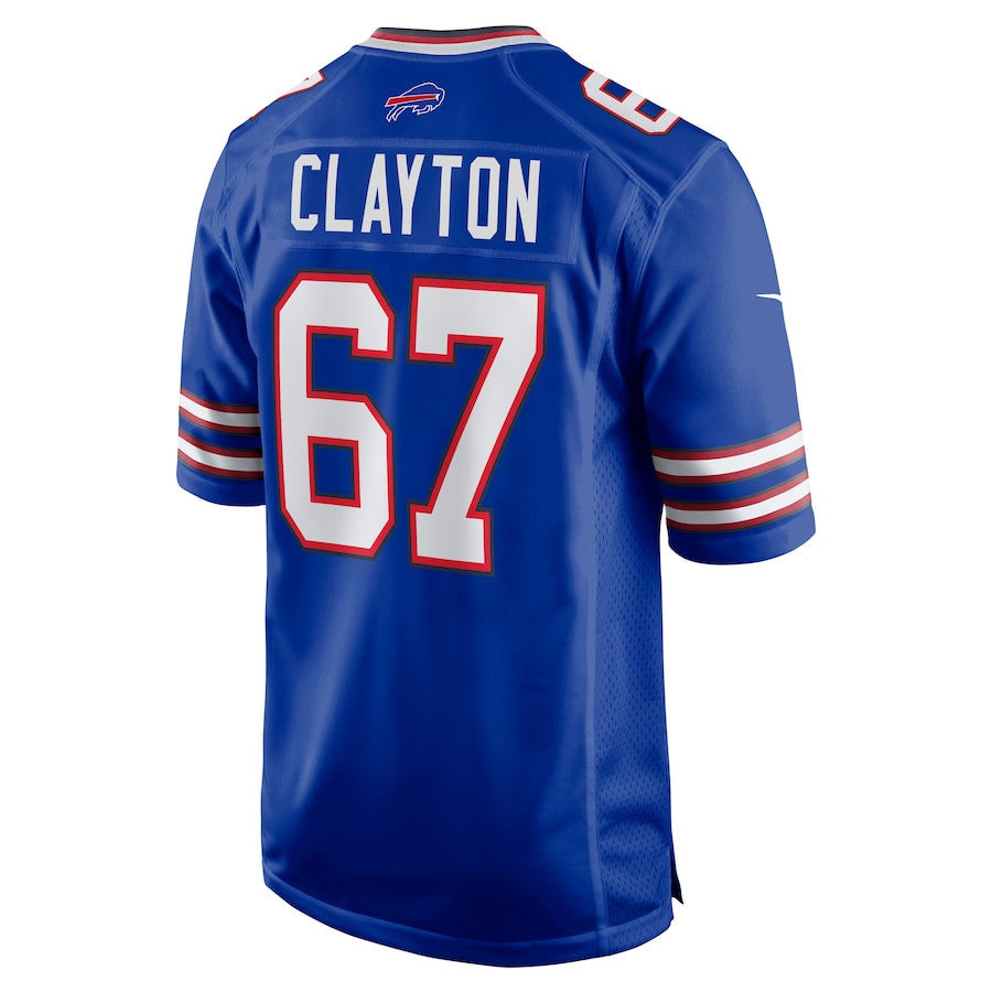 Travis Clayton 67 Buffalo Bills Game Men Jersey - Royal