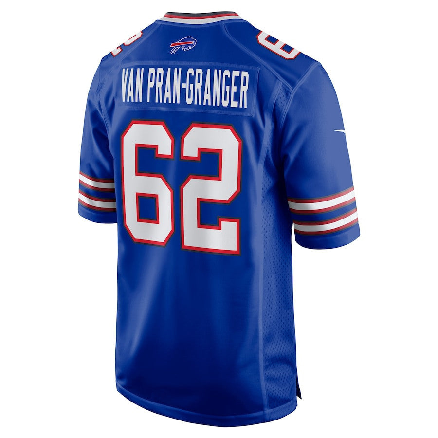 Sedrick Van Pran-Granger 62 Buffalo Bills Game Men Jersey - Royal