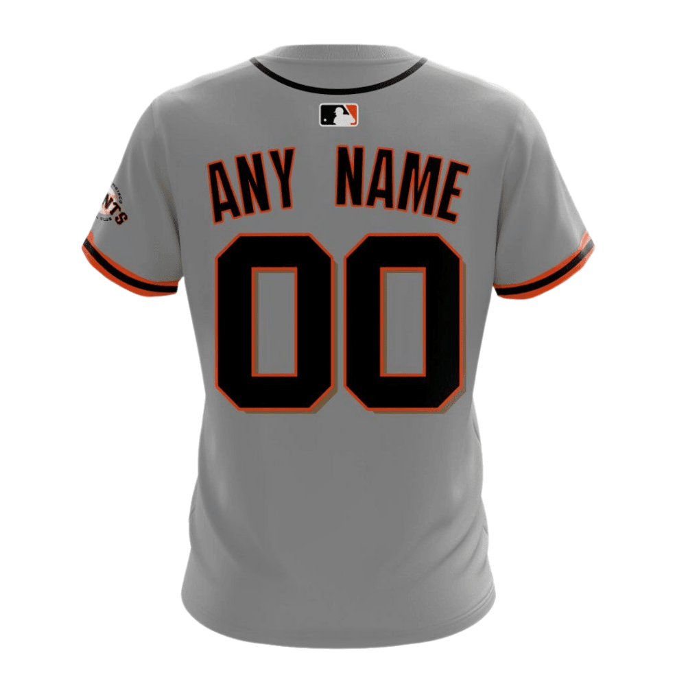 San Francisco Giants 2024/25 Road Kits Custom AOP T-Shirt - Gray