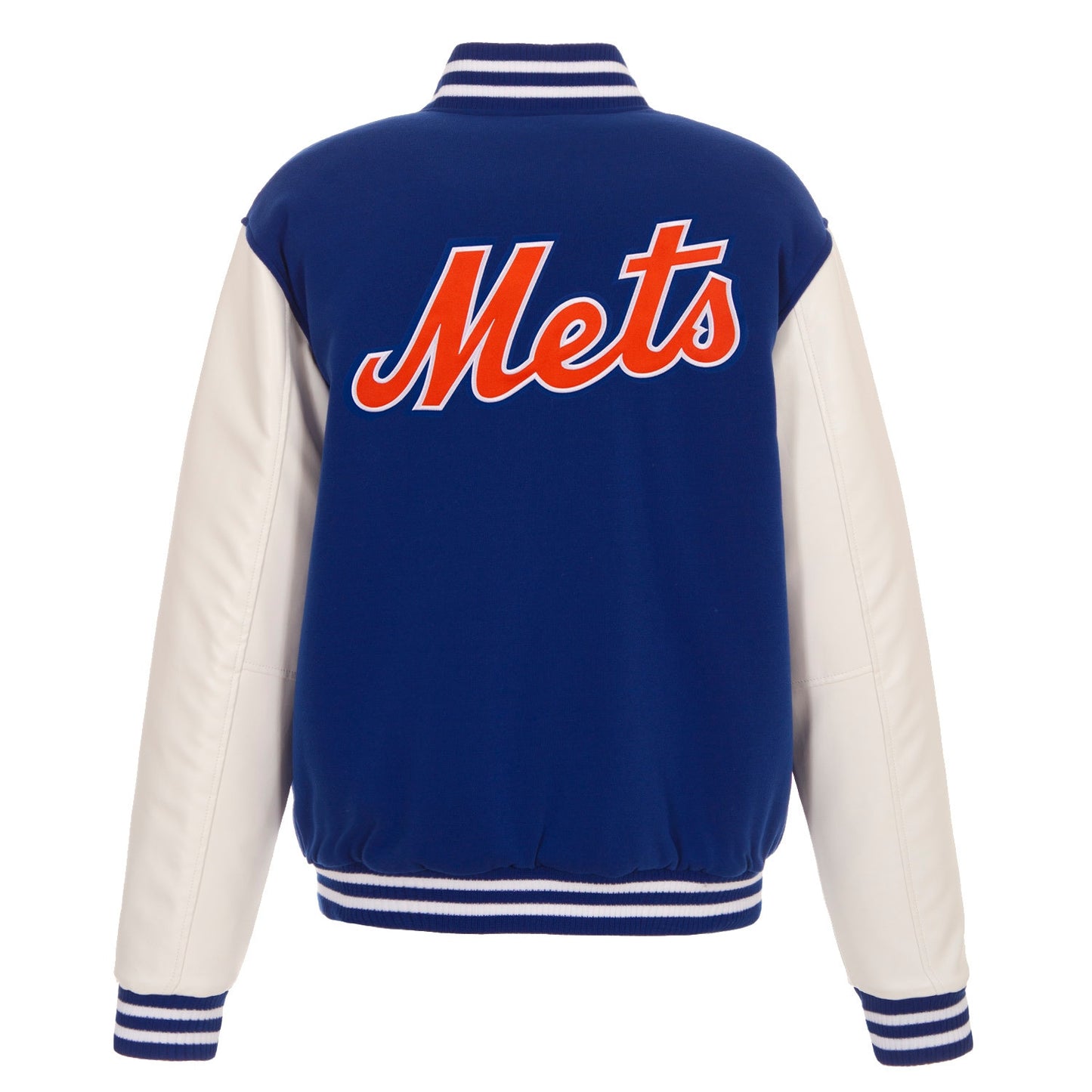 New York Mets Reversible Fleece Full-Snap Jacket - Men's Royal