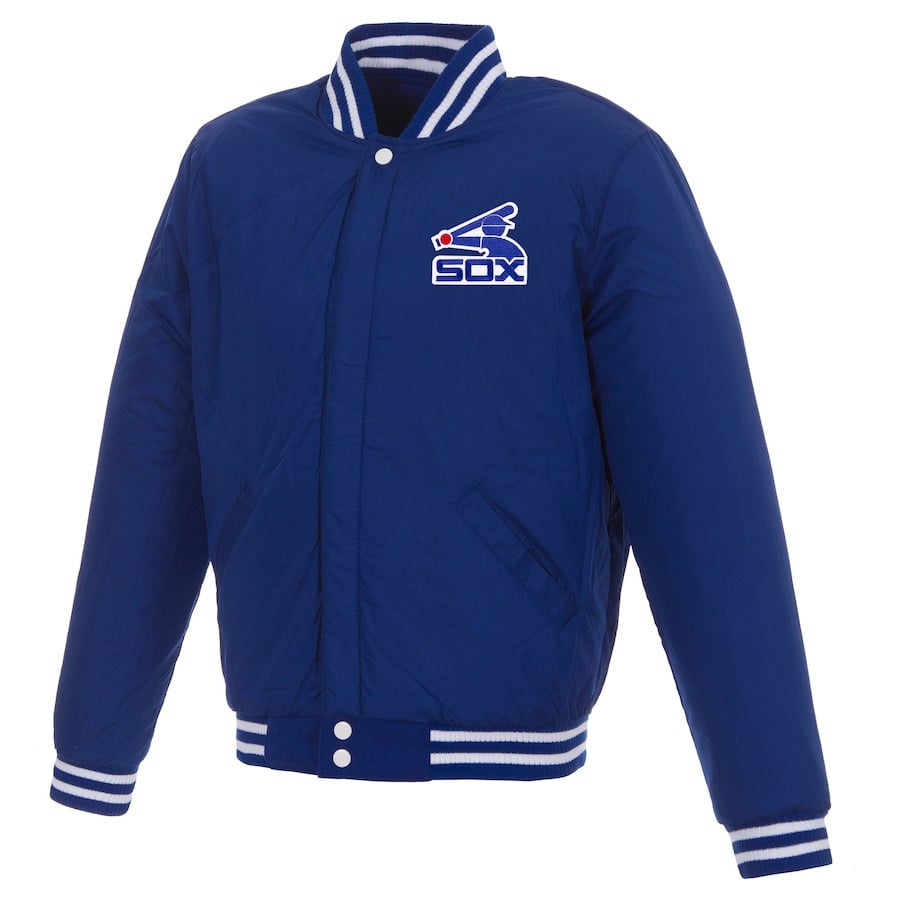 Chicago White Sox Reversible Fleece Full-Snap Jacket - Men's Royal