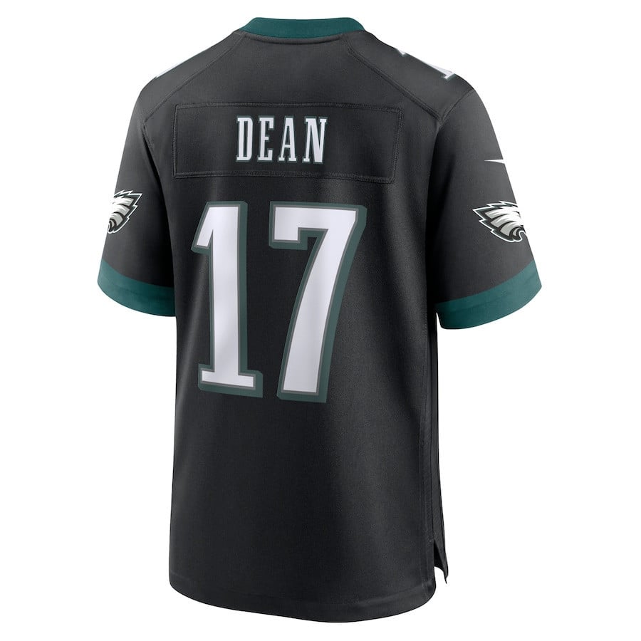 Nakobe Dean 17 Philadelphia Eagles Alternate Game Men Jersey - Black