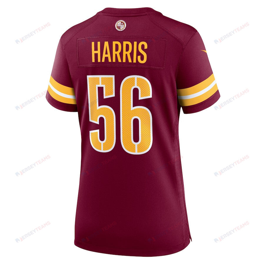 Jalen Harris 56 Washington Commanders Women's Game Jersey - Burgundy