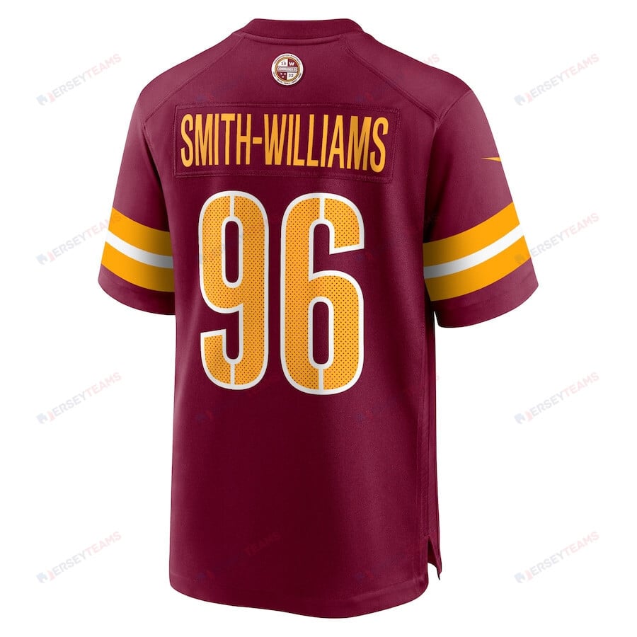 James Smith-Williams 96 Washington Commanders Game Men Jersey - Burgundy