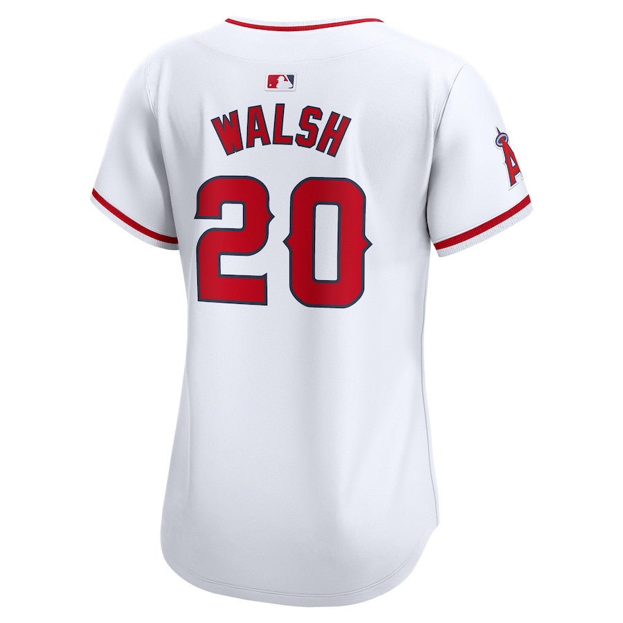 Jared Walsh 20 Los Angeles Angels Home Limited Player Women Jersey - White