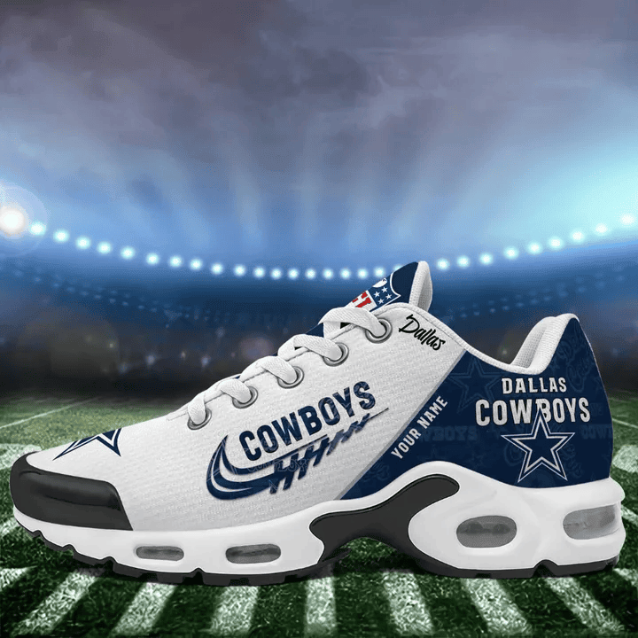 Dallas Cowboys Custom Name TN Shoes Sneakers For Men And Women - Navy
