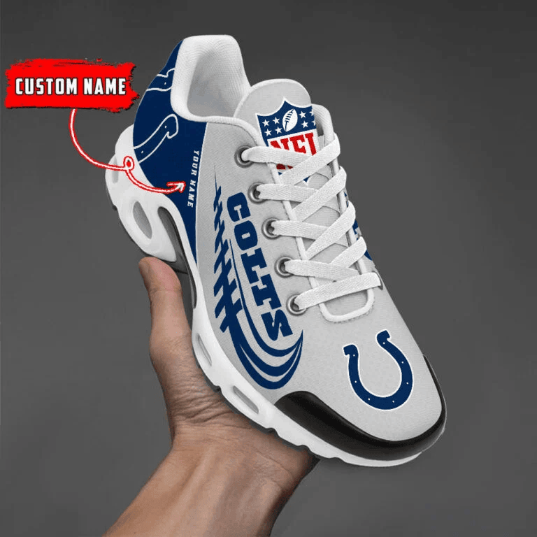 Indianapolis Colts Custom Name Air Max Shoes Sneakers For Men And Women - Navy