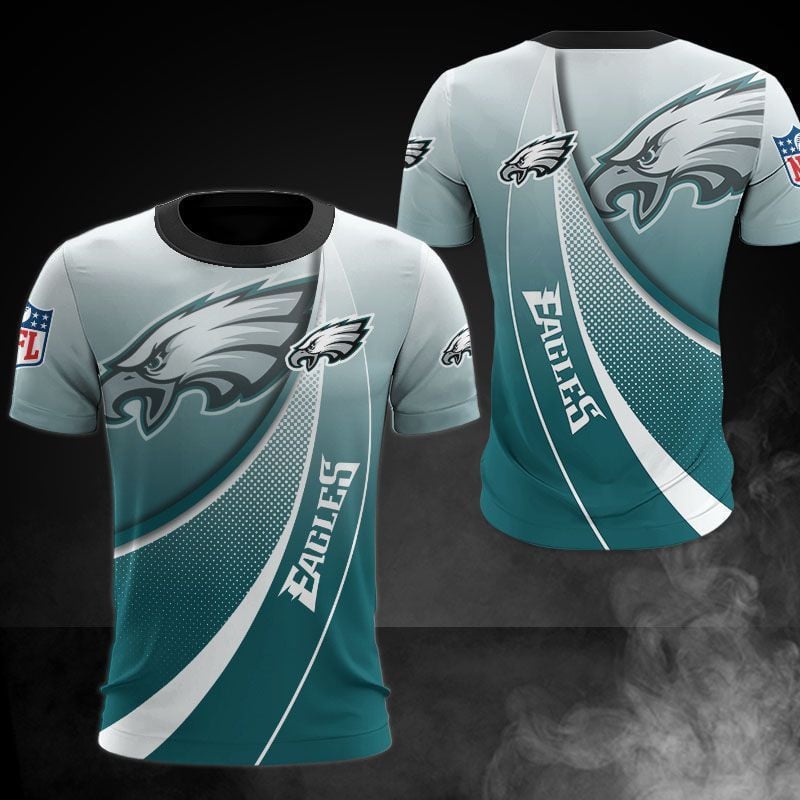 Philadelphia Eagles All Over Printed T-Shirt - Midnight Green