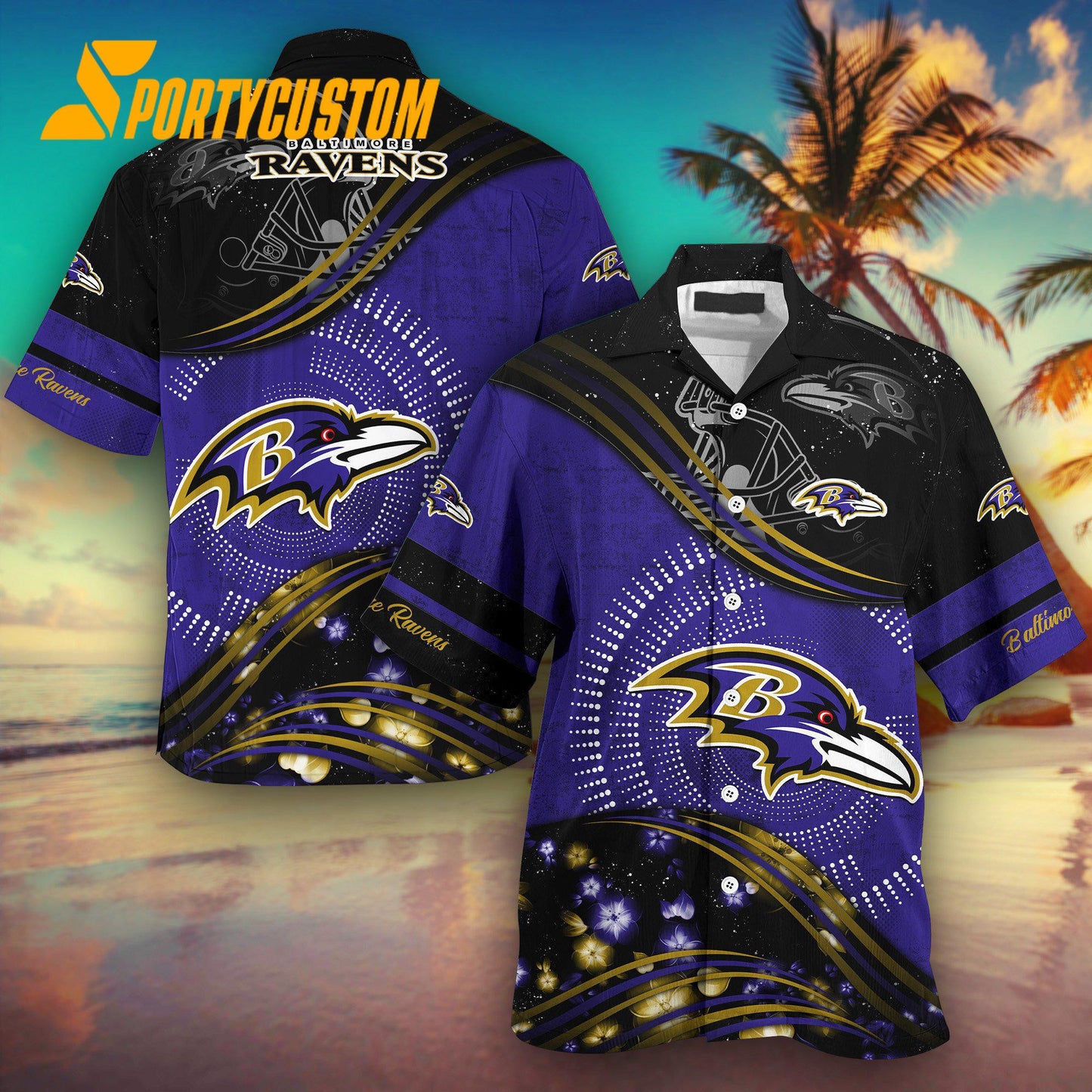 Baltimore Ravens Summer Hawaiian Shirt New Design Fans Gifts