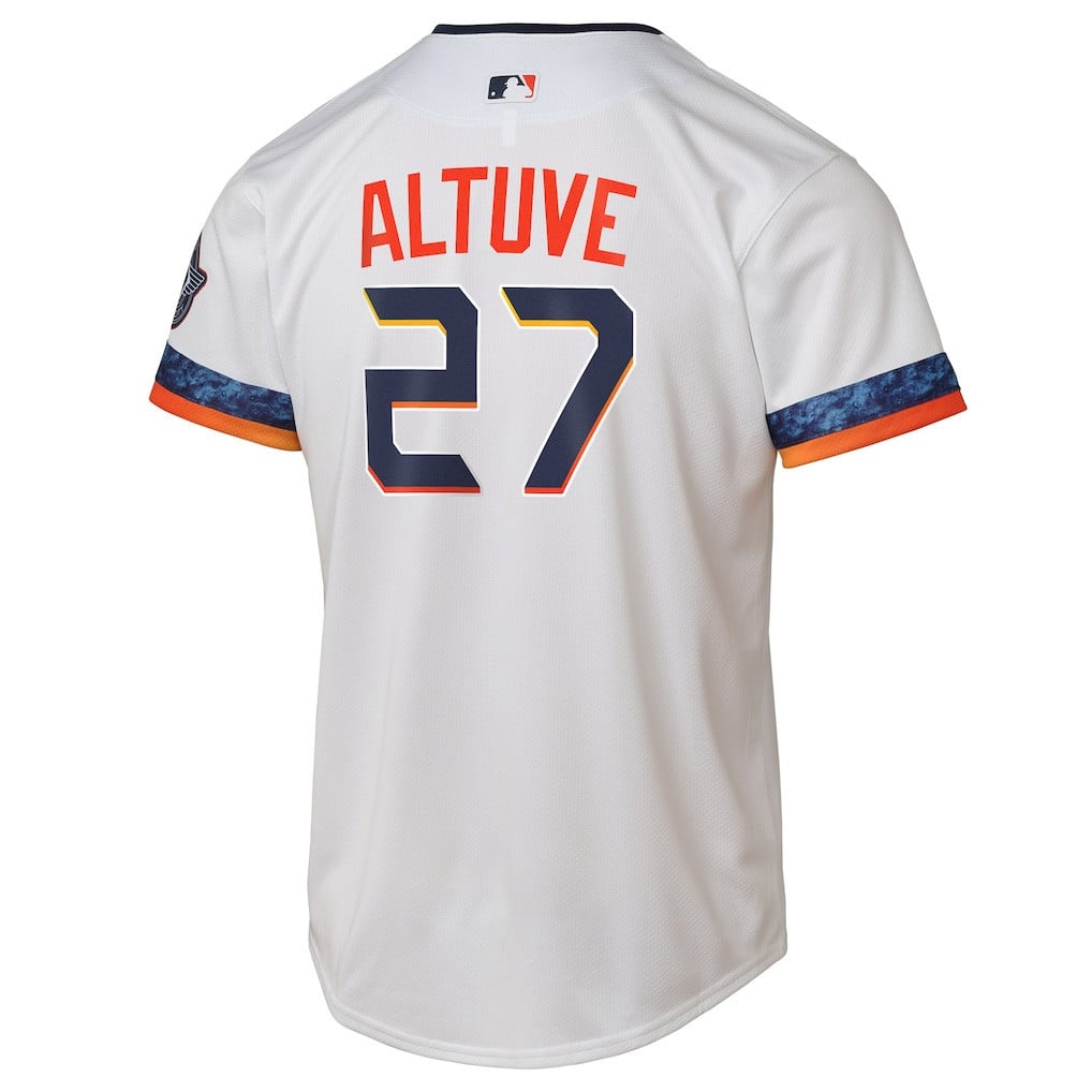 Jose Altuve 27 Houston Astros 2025 City Connect Limited Player YOUTH Jersey - White