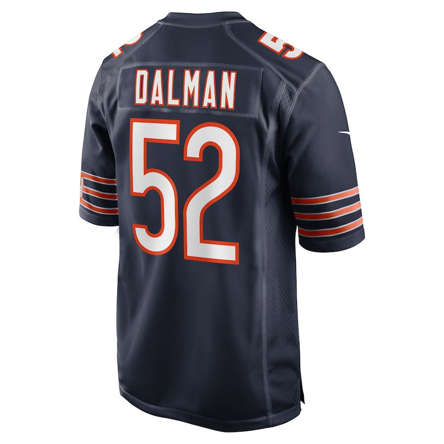 Drew Dalman 52 Chicago Bears Team Game Men Jersey - Navy