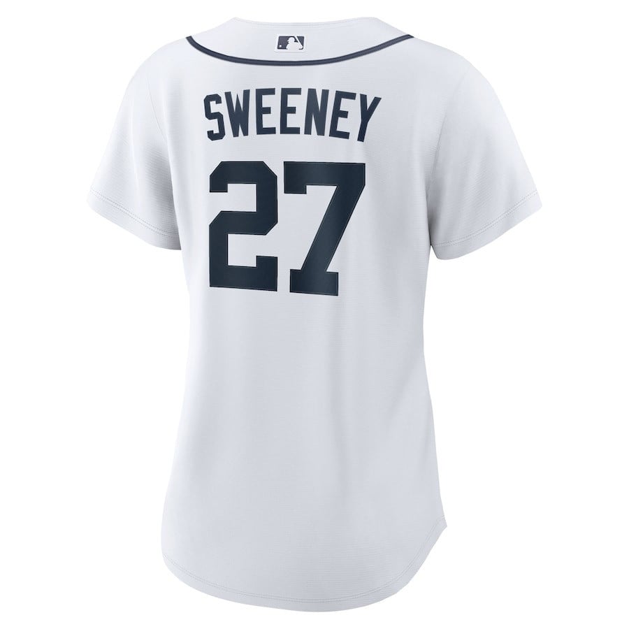 Trey Sweeney 27 Detroit Tigers Women's Home Jersey - White