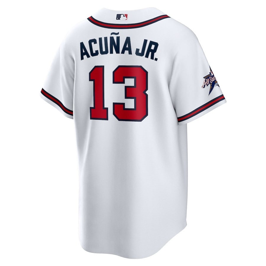 Ronald Acuña Jr. 13 Atlanta Braves 2025 MLB All-Star Game Home Men Jersey - White