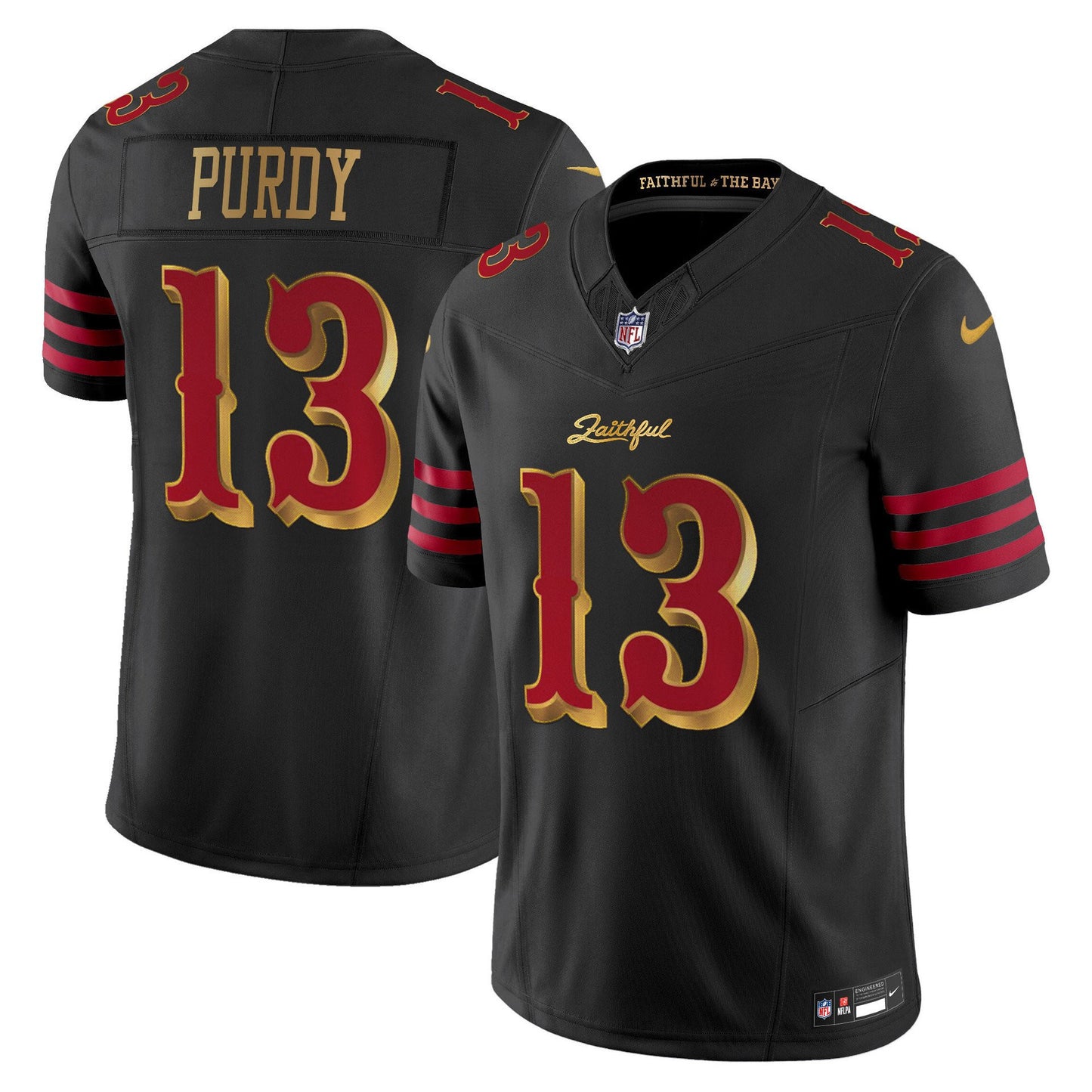 Brock Purdy 13 San Francisco 49ers 2025 “Rivalries” Vapor Limited Men Jersey - Black