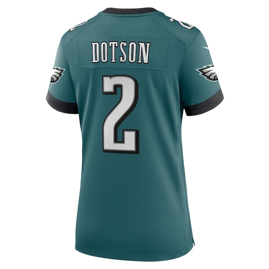 Jahan Dotson 2 Philadelphia Eagles Women's Team Game Jersey - Midnight Green